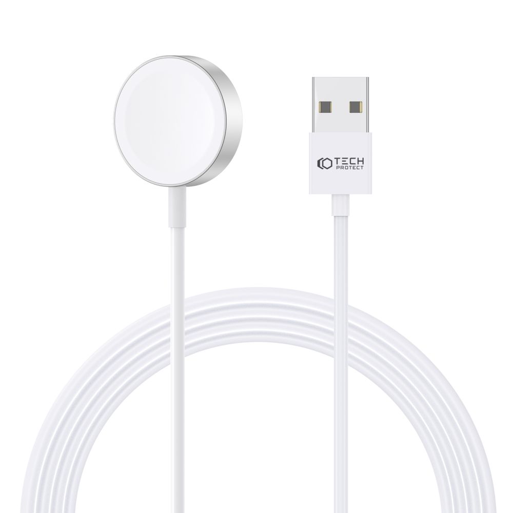 Tech-Protect Ultraboost Magnetic Charging Cable 120cm Apple Watch White