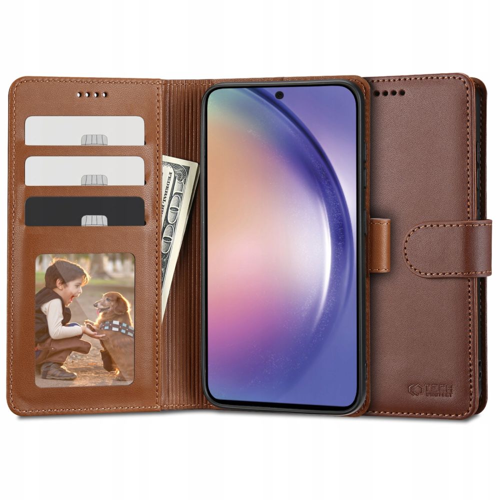 Tech-Protect Wallet Brown Samsung Galaxy A54 5G Tok