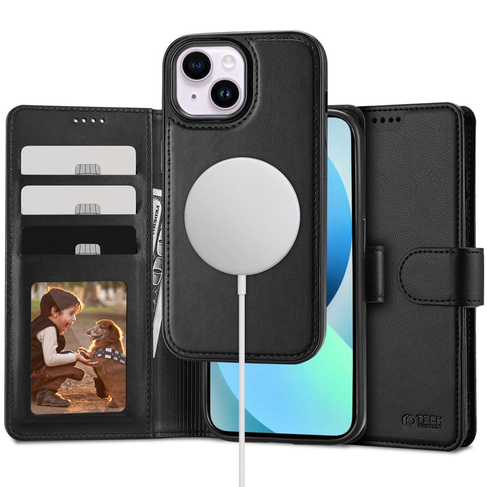 Tech-Protect Wallet MagSafe Black iPhone 13 Tok