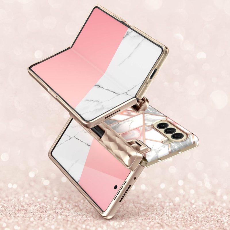 Supcase Cosmo Pen Marble Pink Samsung Galaxy Z Fold 5 Tok