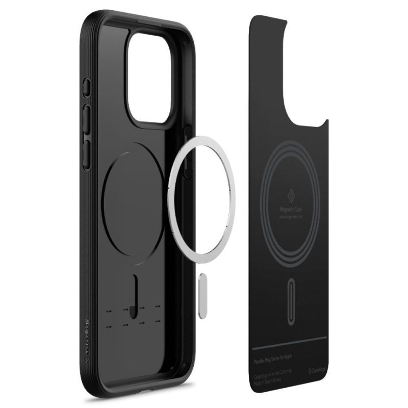 Caseology Parallax Mag MagSafe Matte Black iPhone 15 Pro Max Tok