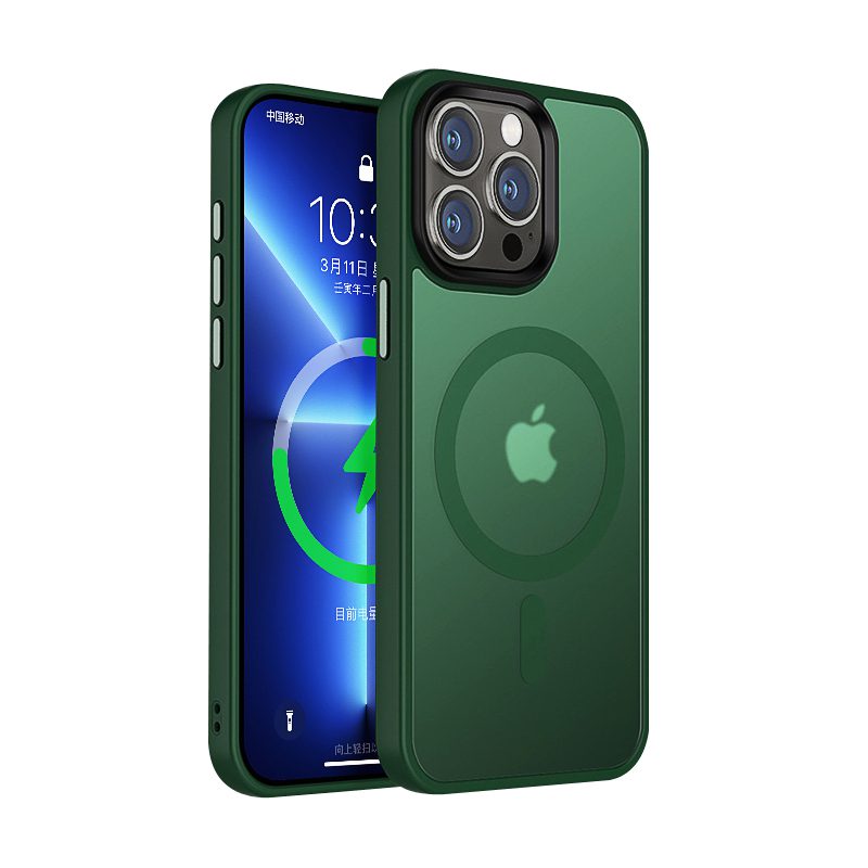 Frosted Magsafe BHcase Cangling Green iPhone 15 Pro Max Tok
