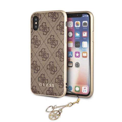 Guess Charms Hard Case 4G Brown iPhone XS/X Tok