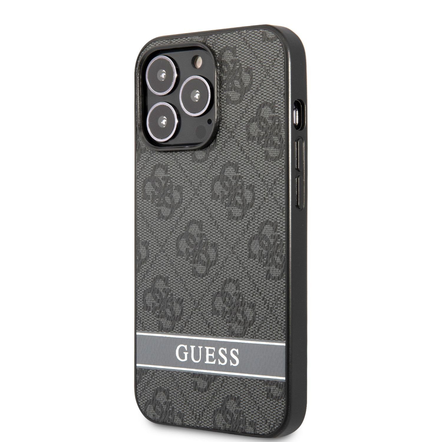 Guess PU 4G Stripe Grey iPhone 13 Pro Tok