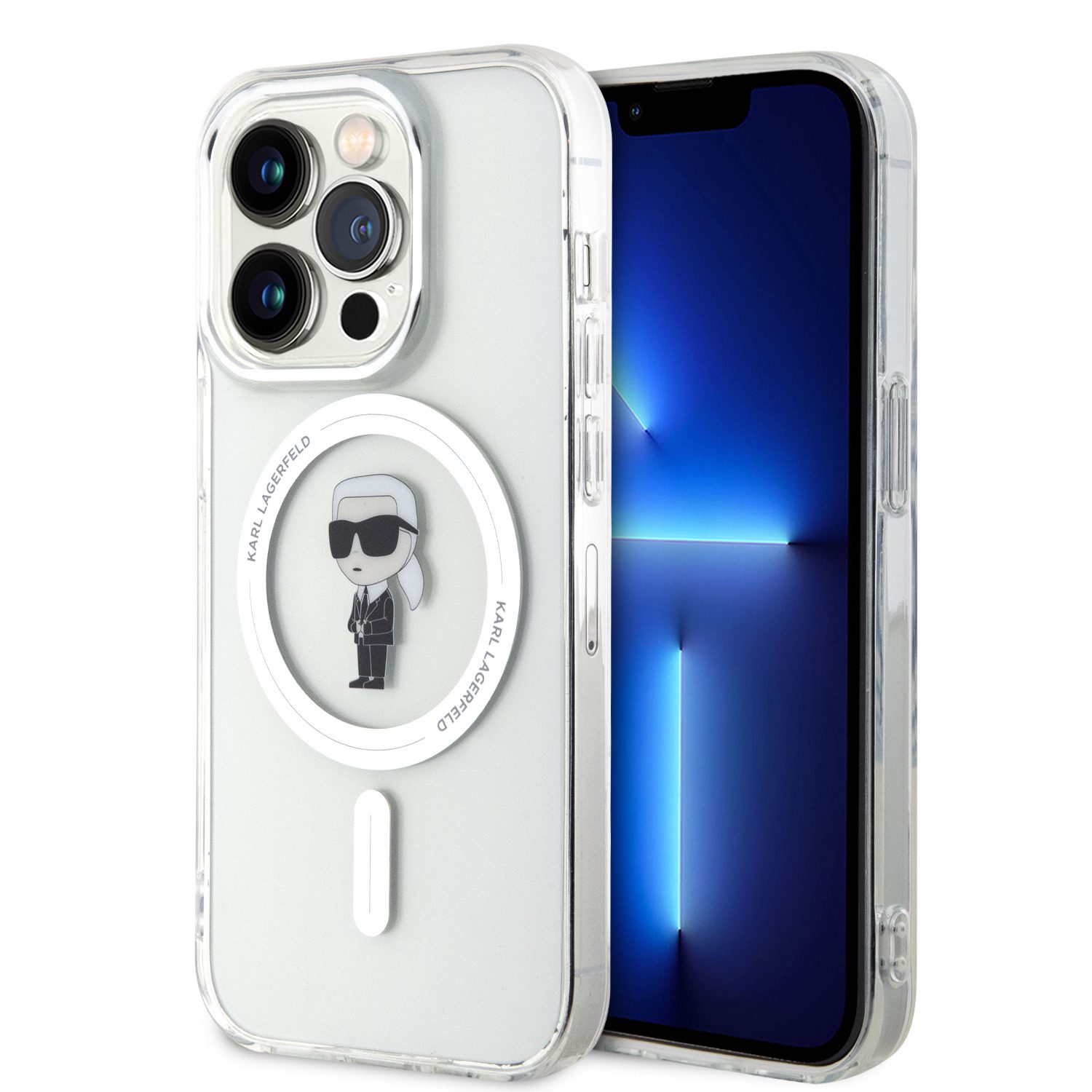 Karl Lagerfeld IML Ikonik MagSafe Transparent iPhone 15 Pro Tok