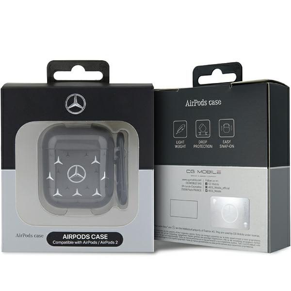 Mercedes MEA28DPMGS Black Large Star Pattern AirPods 1/2 Tok