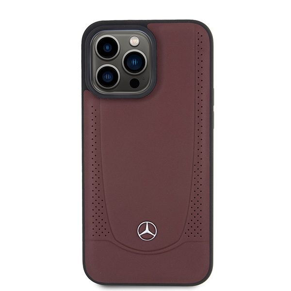 Mercedes MEHCP15XARMRE Red Hardcase Leather Urban Bengale iPhone 15 Pro Max Tok