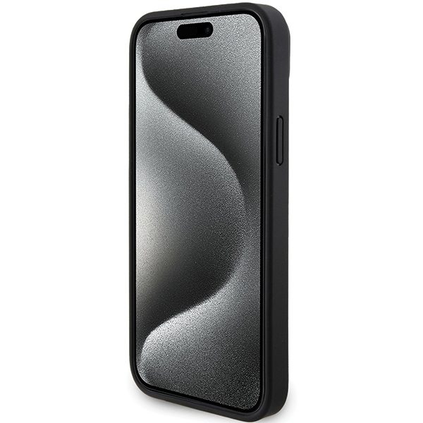 Mercedes MEHMP15M23RCMK Black Hardcase Smooth Leather MagSafe iPhone 15 Plus Tok