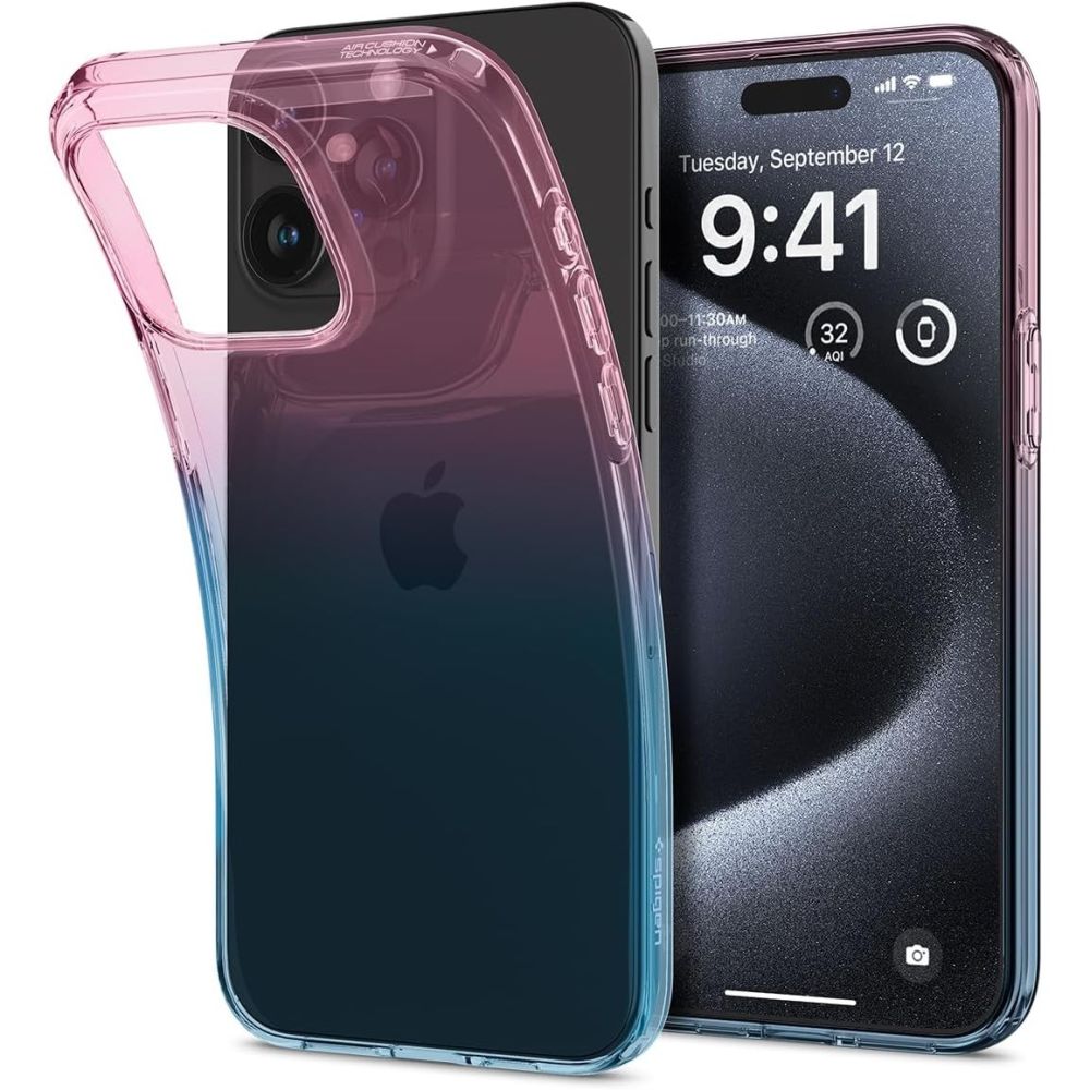 Spigen Liquid Crystal Gradation Pink iPhone 15 Pro Tok