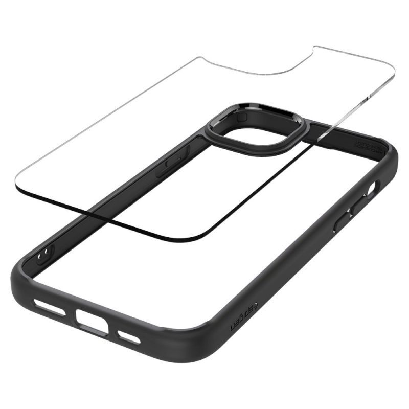 Spigen Ultra Hybrid Matte Black iPhone 15 Plus Tok