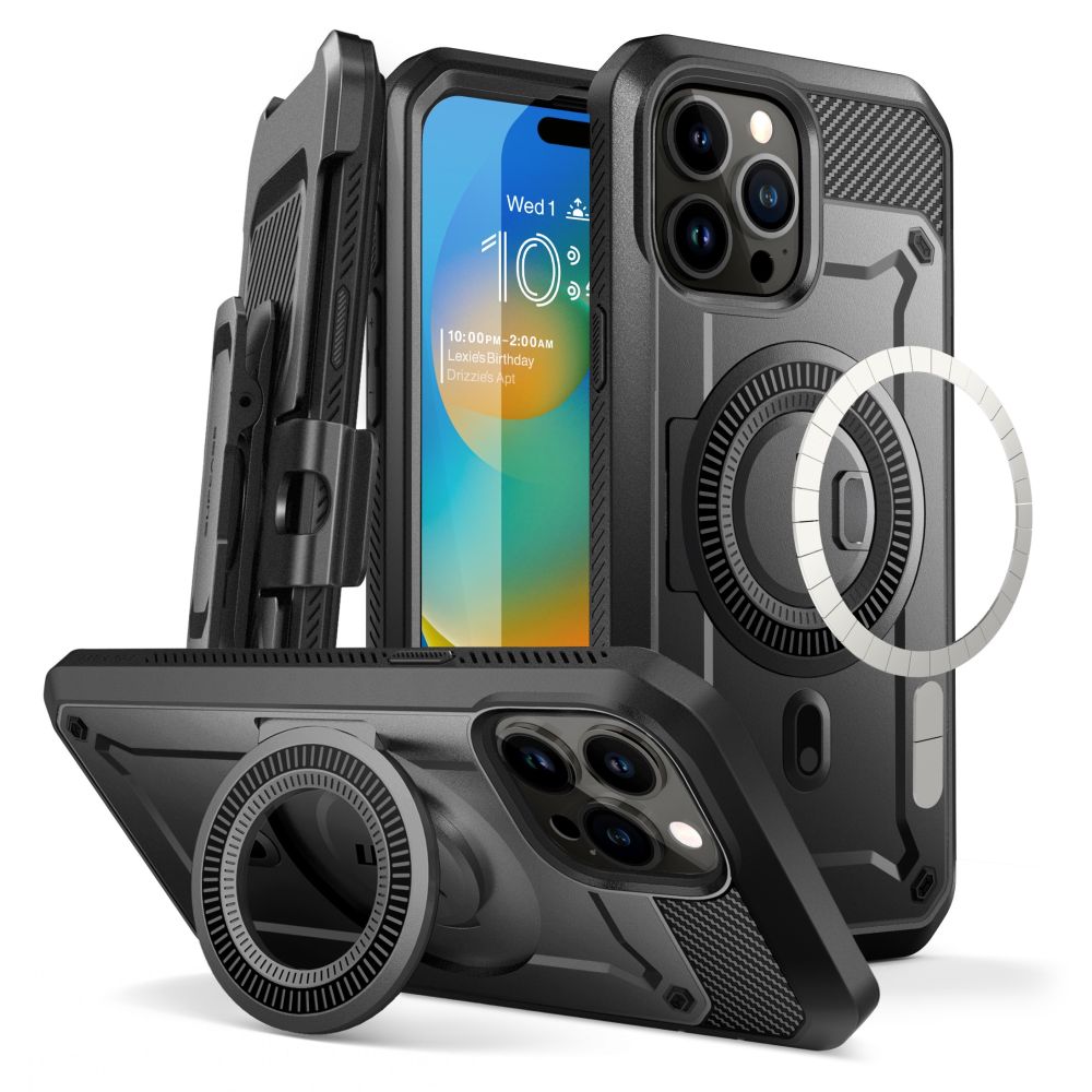 Supcase Ub Pro Mag MagSafe Black iPhone 15 Pro Tok