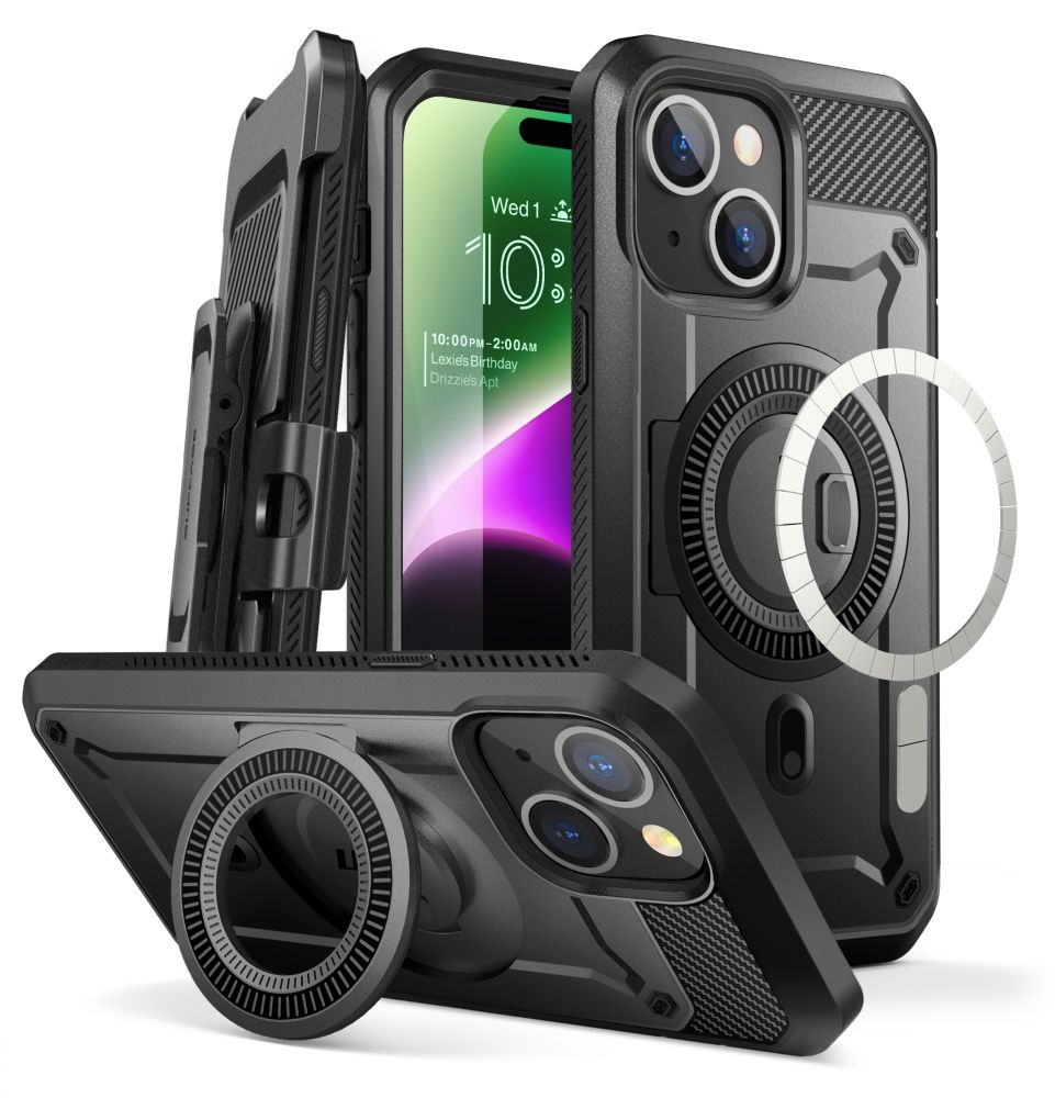 Supcase Ub Pro Mag MagSafe Black iPhone 15 Tok