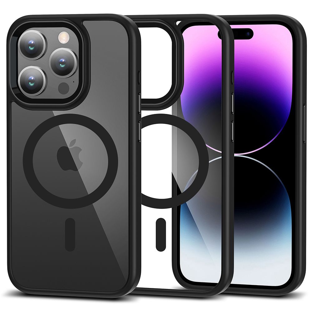 Tech-Protect Magmat MagSafe Black/Clear iPhone 15 Pro Tok