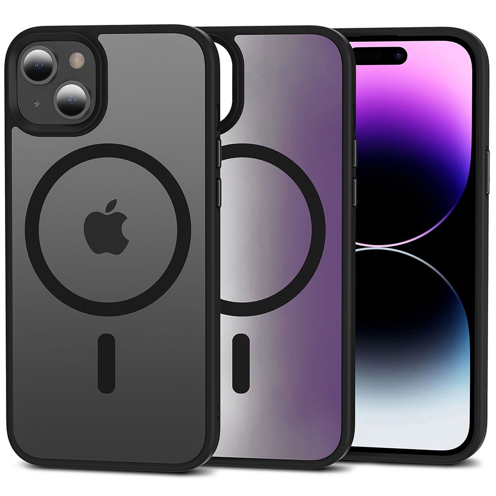 Tech-Protect Magmat MagSafe Matte Black iPhone 15 Plus Tok