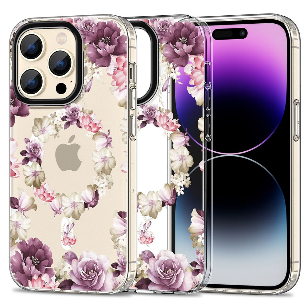 Tech-Protect Magmood MagSafe Rose Floral iPhone 15 Pro Tok