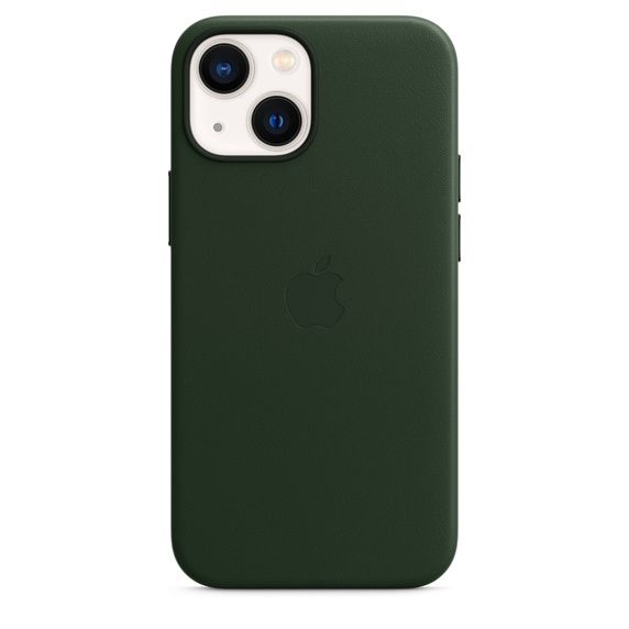Apple Leather MagSafe Sequoia Green iPhone 13 Mini Tok