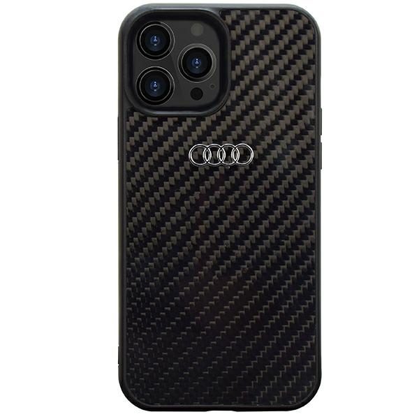 Audi Carbon Fiber Black Hardcase AU-TPUPCIP13P-R8/D2-BK iPhone 13/13 Pro Tok