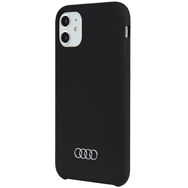 Audi Silicone Case Black Hardcase AU-LSRIP12P-Q3/D1-BK iPhone 12/12 Pro Tok