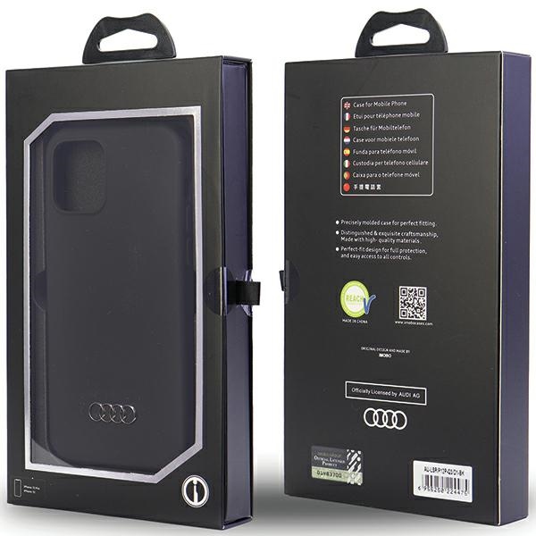 Audi Silicone Case Black Hardcase AU-LSRIP12P-Q3/D1-BK iPhone 12/12 Pro Tok