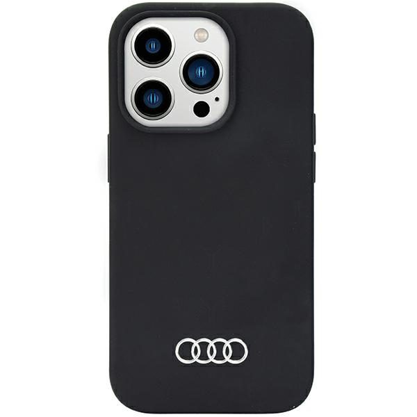 Audi Silicone Case Black Hardcase AU-LSRIP14PM-Q3/D1-BK iPhone 14 Pro Max Tok