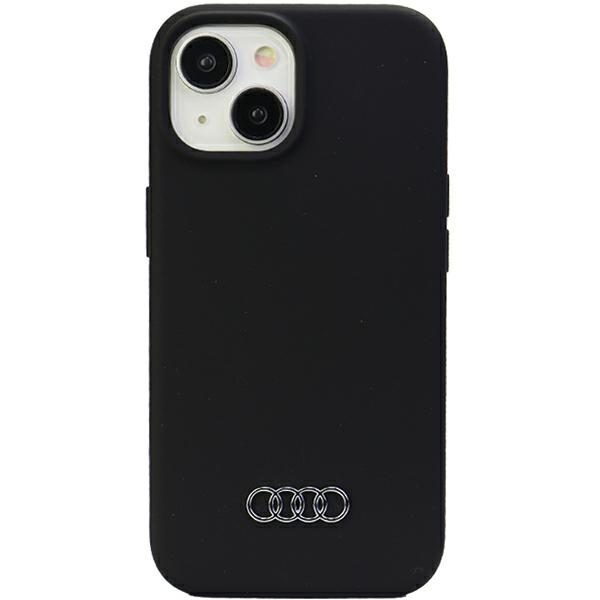 Audi Silicone Case Black Hardcase AU-LSRIP15M-Q3/D1-BK iPhone 15 Plus Tok