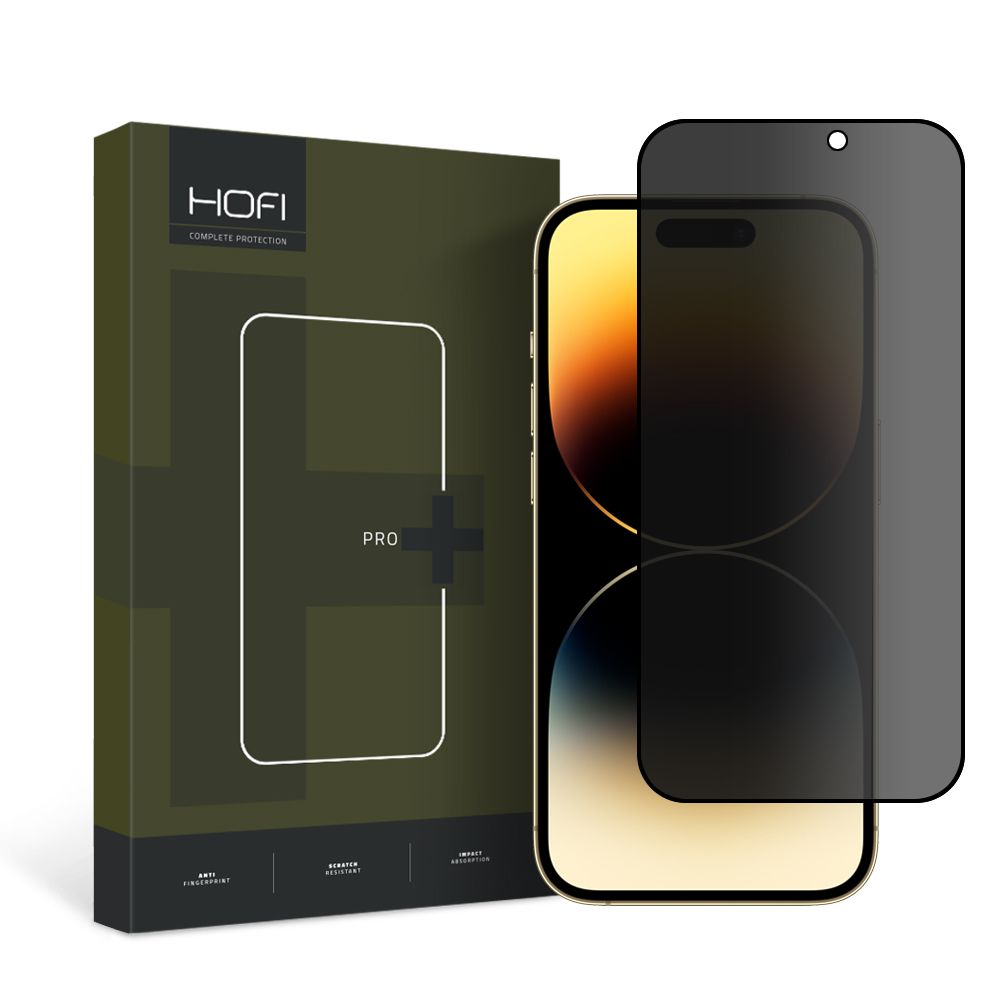 Hofi Anti Spy Glass Pro+ Privacy iPhone 15 Pro Max