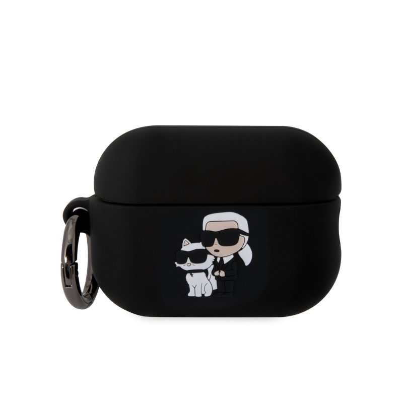 Karl Lagerfeld 3D Logo NFT Karl and Choupette Silicone Black AirPods Pro 2 Tok