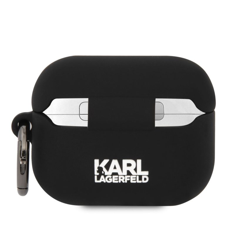 Karl Lagerfeld 3D Logo NFT Karl and Choupette Silicone Black AirPods Pro Tok