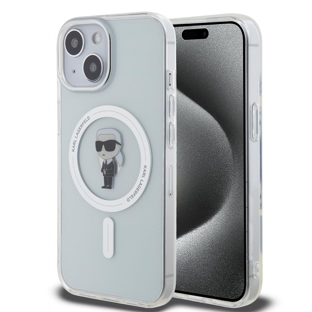 Karl Lagerfeld IML Ikonik MagSafe Transparent iPhone 15 Tok