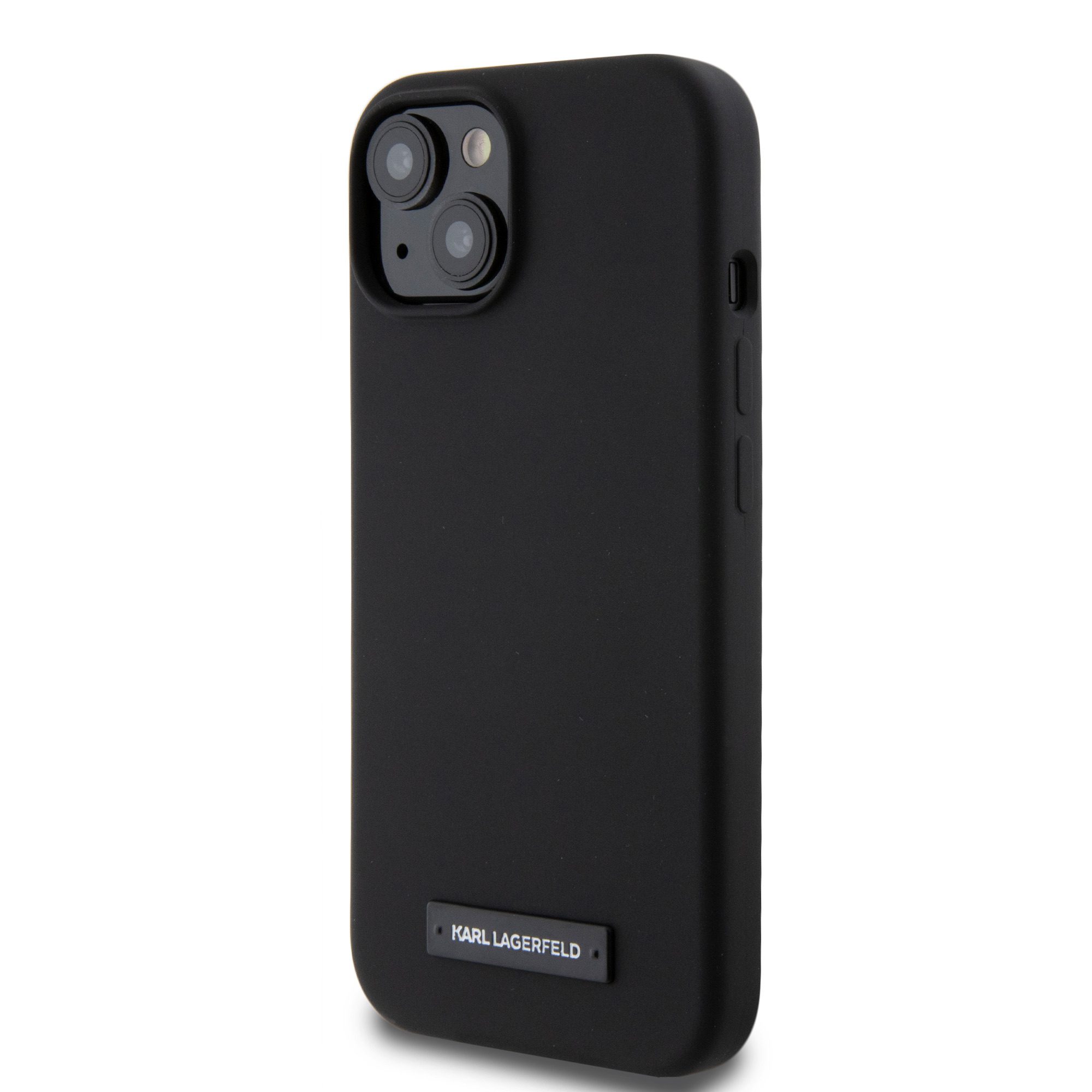 Karl Lagerfeld Liquid Silicone Plaque MagSafe Black iPhone 15 Tok