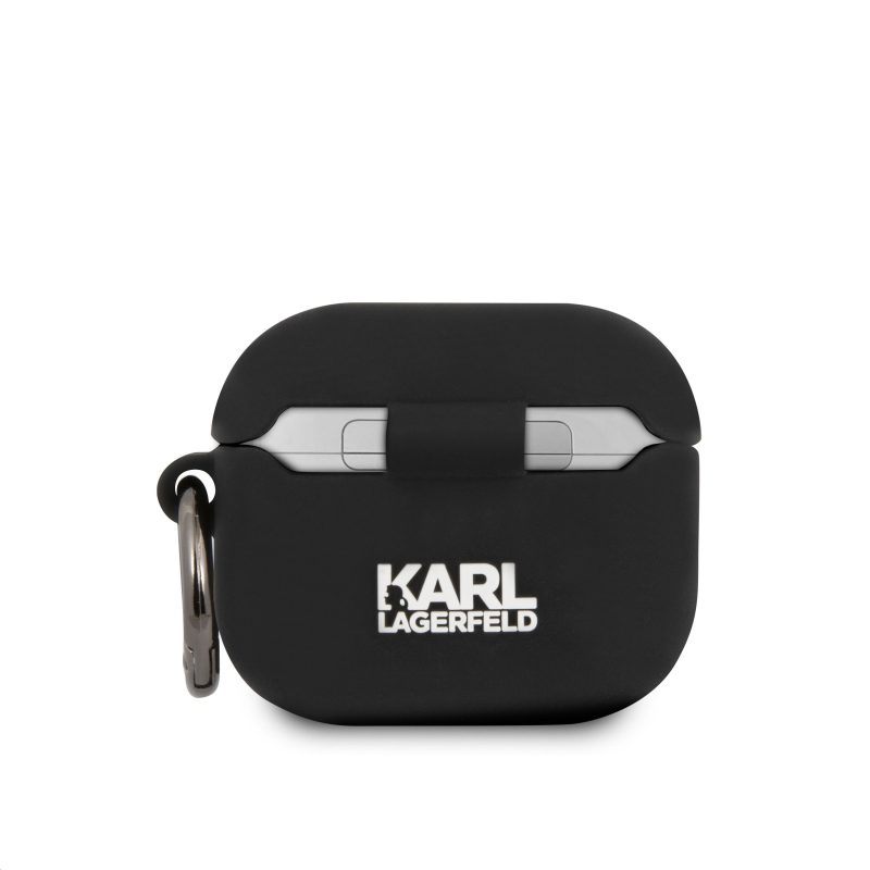 Karl Lagerfeld Rue St Guillaume Silicone Black AirPods 3 Tok