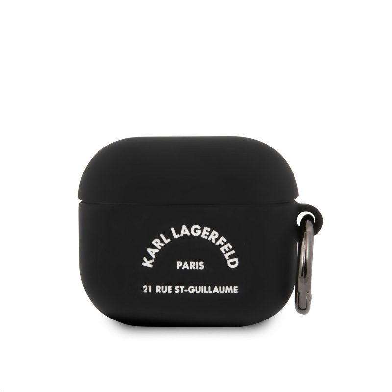 Karl Lagerfeld Rue St Guillaume Silicone Black AirPods 3 Tok