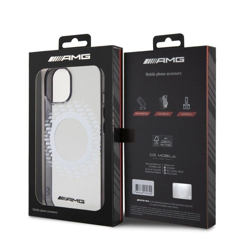 AMG PC/TPU Rhombuses Magsafe Transparent iPhone 15 Tok