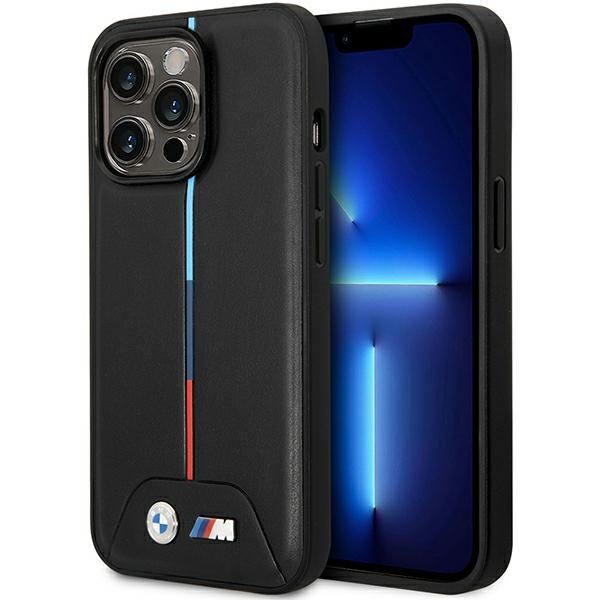 BMW BMHMP13L22PVTK Black Quilted Tricolor Magsafe iPhone 13 Pro Tok