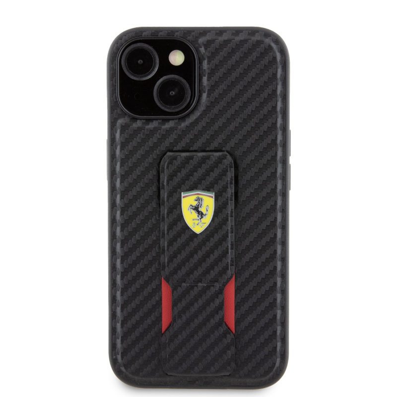 Ferrari Carbon Grip Stand Black iPhone 15 Tok