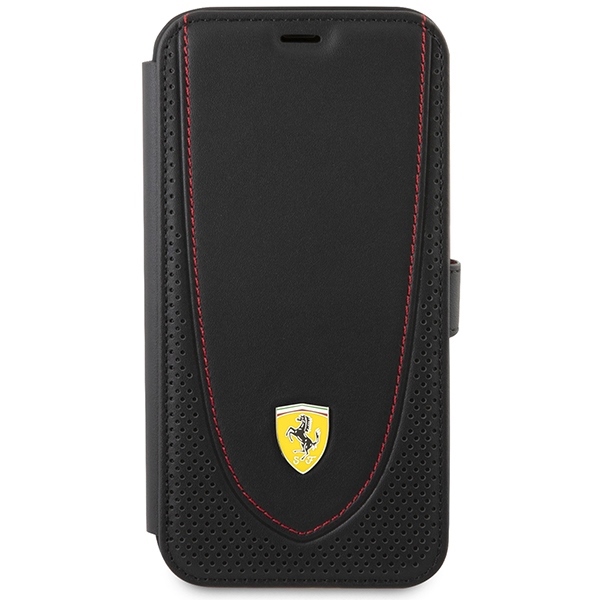 Ferrari FEFLBKP13LRGOK Black Book Leather Curved Line iPhone 13 Pro Tok