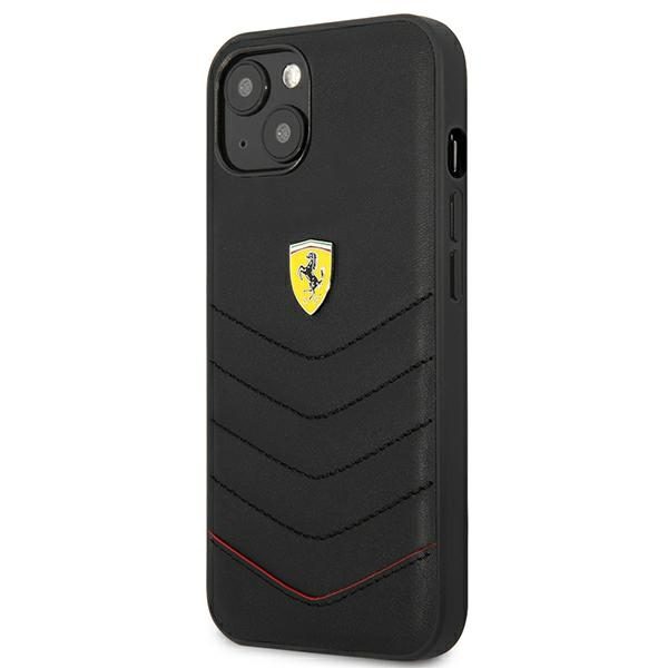 Ferrari FEHCP13MRQUK Black Hardcase Off Track Quilted iPhone 13 Tok
