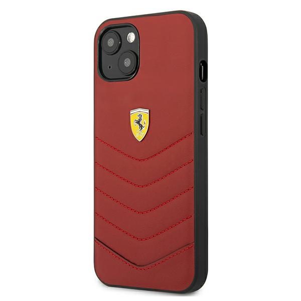 Ferrari FEHCP13MRQUR Red Hardcase Off Track Quilted iPhone 13 Tok