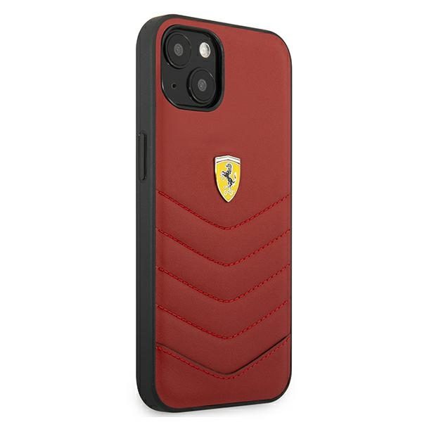 Ferrari FEHCP13MRQUR Red Hardcase Off Track Quilted iPhone 13 Tok