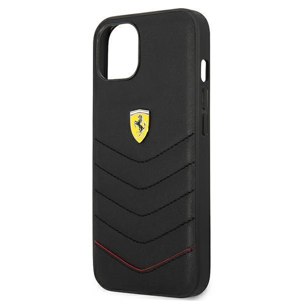 Ferrari FEHCP13SRQUK Black Hardcase Off Track Quilted iPhone 13 Mini Tok