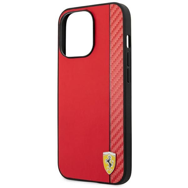 Ferrari FEHCP14LAXRE Red Hardcase Carbon iPhone 14 Pro Tok