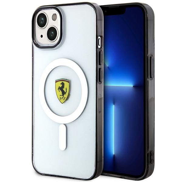 Ferrari FEHMP14MURKT Transparent Hardcase Outline Magsafe iPhone 15 Plus/14 Plus Tok
