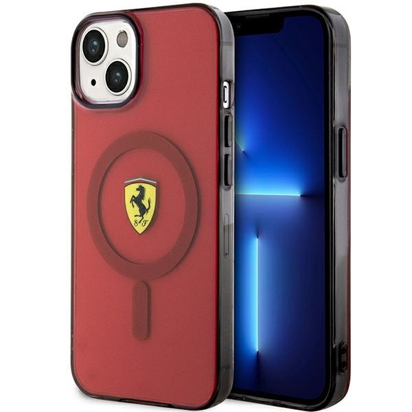 Ferrari FEHMP14SURKR Red Hardcase Translucent Magsafe iPhone 14 Tok