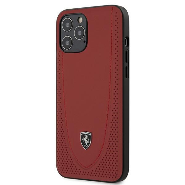 Ferrari FEOGOHCP12LRE Red Hardcase Off Track Perforated iPhone 12 Pro Max Tok