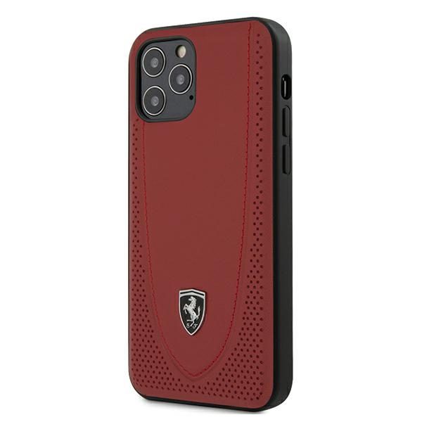 Ferrari FEOGOHCP12MRE Red Hardcase Off Track Perforated iPhone 12/12 Pro Tok