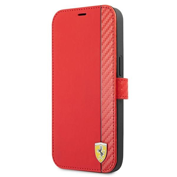 Ferrari FESAXFLBKP13LRE Red Book On Track Carbon Stripe iPhone 13 Pro Tok
