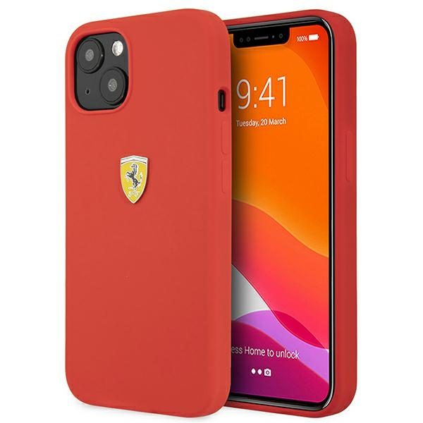 Ferrari FESSIHCP13SRE Red Hardcase Silicone iPhone 13 Mini Tok