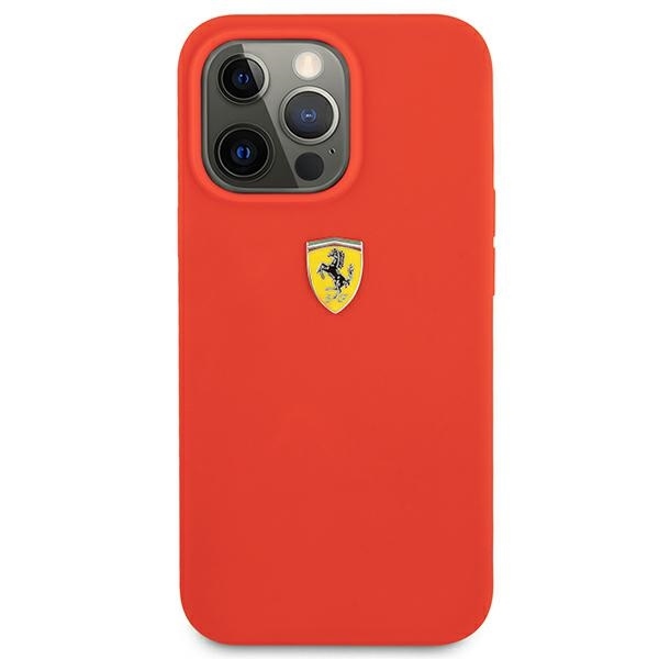 Ferrari FESSIHCP13XRE Red Hardcase Silicone iPhone 13 Pro Max Tok