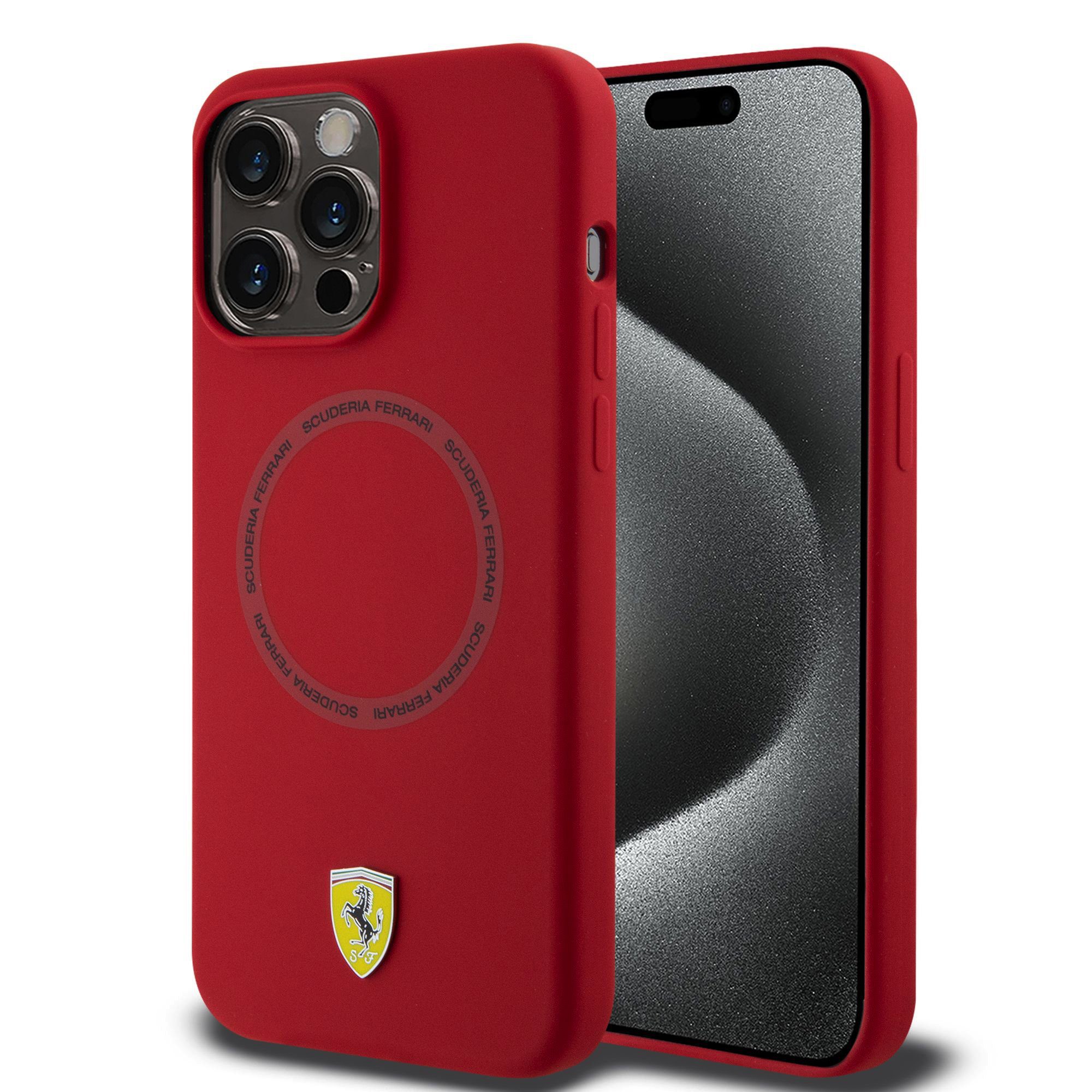 Ferrari Silicone Scuderia Magsafe Red iPhone 15 Pro Max Tok