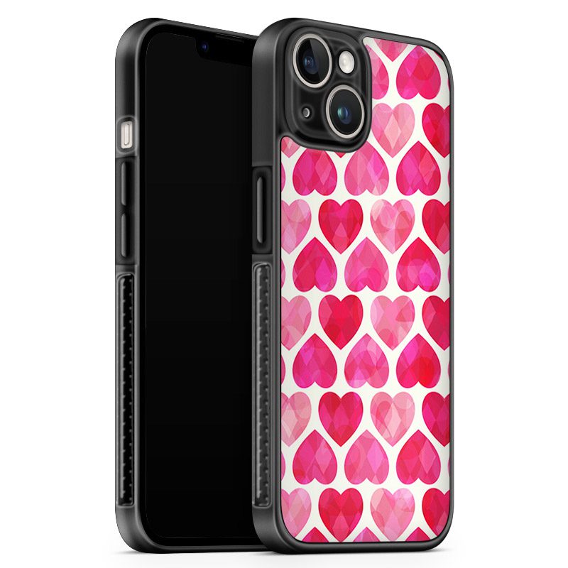 Hearts Rózsaszín iPhone 13 Tok